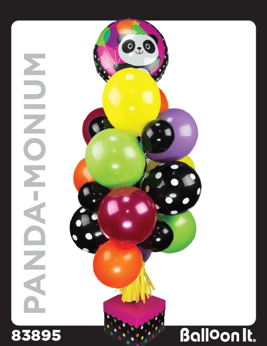 Panda-Monium Balloon It Bunch. All-in-one complete DIY Kit (1) - Balloon It