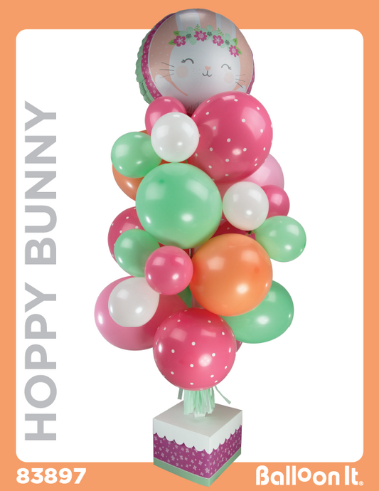 Hoppy Bunny Balloon It Bunch. All-in-one complete DIY Kit (1) - Balloon It