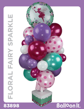 Load image into Gallery viewer, Floral Fairy Sparkle Balloon It Bunch. All-in-one complete DIY Kit (1) - Balloon It
