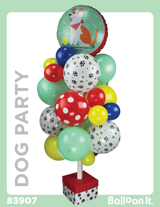 Dog Party Balloon It Bunch. All-in-one complete DIY Kit (1) - Balloon It