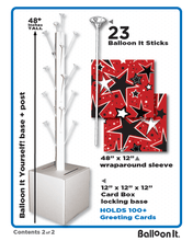Load image into Gallery viewer, Red, White and Black Graduation Card Box Bunch. All-In-One Complete DIY Kit.
