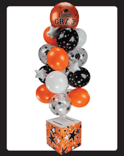 Load image into Gallery viewer, Orange, White and Black Graduation Card Box Bunch. All-In-One Complete DIY Kit.
