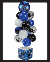 Load image into Gallery viewer, Blue, White and Black Graduation Card Box Bunch. All-In-One Complete DIY Kit.
