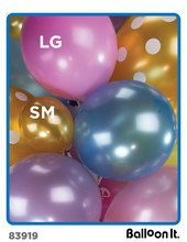 Load image into Gallery viewer, Combine Large and Small latex balloons for variety and interest
