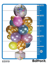 Load image into Gallery viewer, Balloon Stand is over 5 feet tall when assembled
