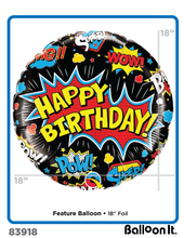 Load image into Gallery viewer, Super Birthday, Red Balloon It Bunch. All-in-one complete DIY Kit (1) - Balloon It
