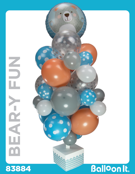 Bear-y Fun Balloon It Bunch. All-in-one complete DIY Kit (1) - Balloon It