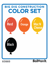 Load image into Gallery viewer, Big Dig Construction Balloon It Bunch. All-in-one complete DIY Kit (1) - Balloon It
