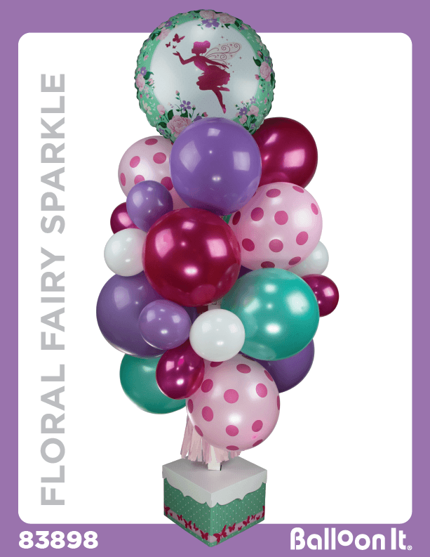 Floral Fairy Sparkle Balloon It Bunch. All-in-one complete DIY Kit (1) - Balloon It