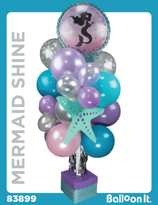 Mermaid Shine Balloon It Bunch. All-in-one complete DIY Kit (1) - Balloon It