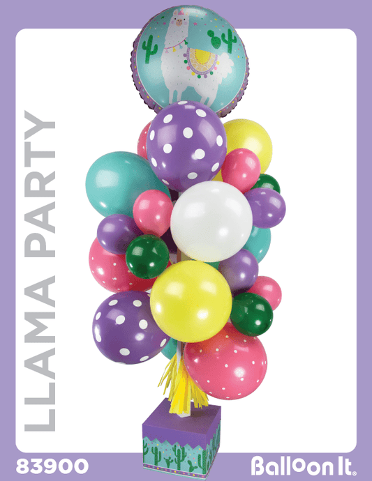 Llama Party Balloon It Bunch. All-in-one complete DIY Kit (1) - Balloon It