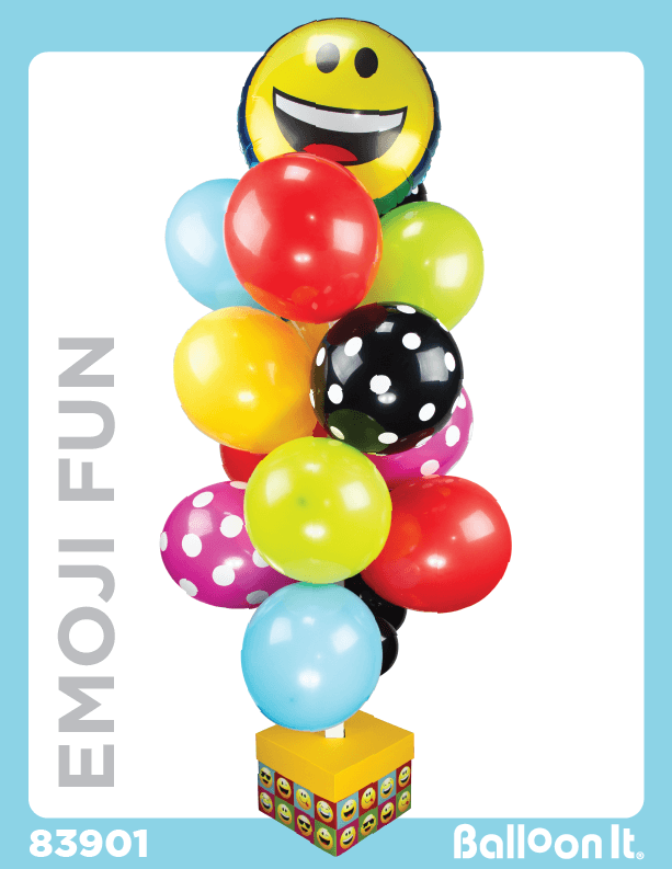 Emoji Fun Balloon It Bunch. All-in-one complete DIY Kit (1) - Balloon It