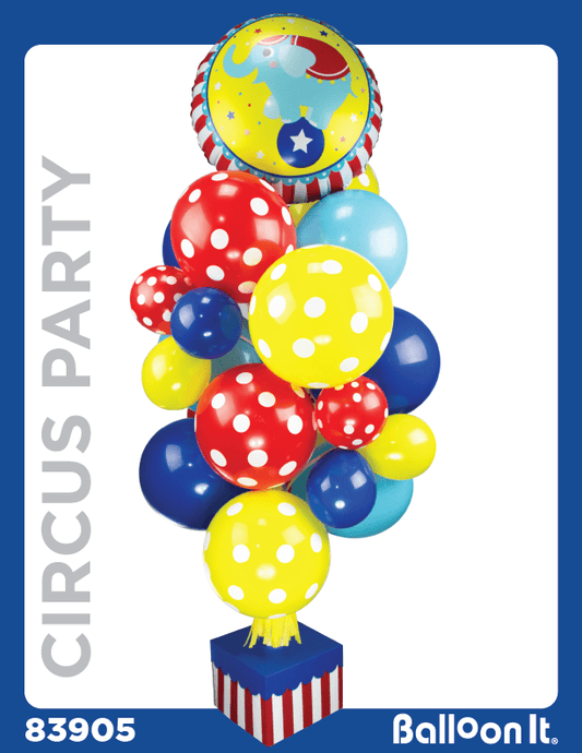 Circus Party Balloon It Bunch. All-in-one complete DIY Kit (1) - Balloon It