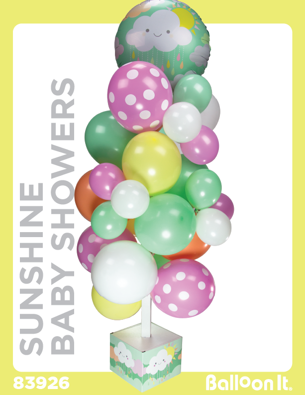 Sunshine Baby Showers Balloon It Bunch. All-in-one complete DIY Kit (1) - Balloon It