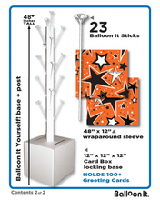 Load image into Gallery viewer, Orange, White and Black Graduation Card Box Bunch. All-In-One Complete DIY Kit.
