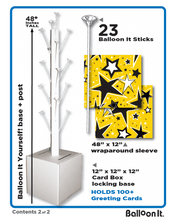 Load image into Gallery viewer, Yellow, White and Black Graduation Card Box Bunch. All-In-One Complete DIY Kit.
