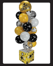 Load image into Gallery viewer, Yellow, White and Black Graduation Card Box Bunch. All-In-One Complete DIY Kit.
