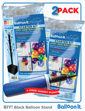 Load image into Gallery viewer, Balloon It Yourself! Starter Set BLACK 2-Pack
