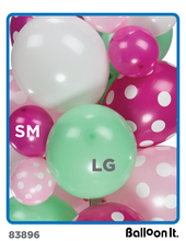 Load image into Gallery viewer, Pink Doodles First Birthday Balloon It Bunch. All-In-One Complete Kit
