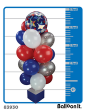 Load image into Gallery viewer, Stars &amp; Stripes Balloon It Bunch. All-In-One Complete Balloon Stand Kit

